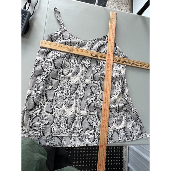 Mod Ref Snakeskin Camisole Women L Gray Multi Animal Print Polyester Lightweight - Picture 3 of 9